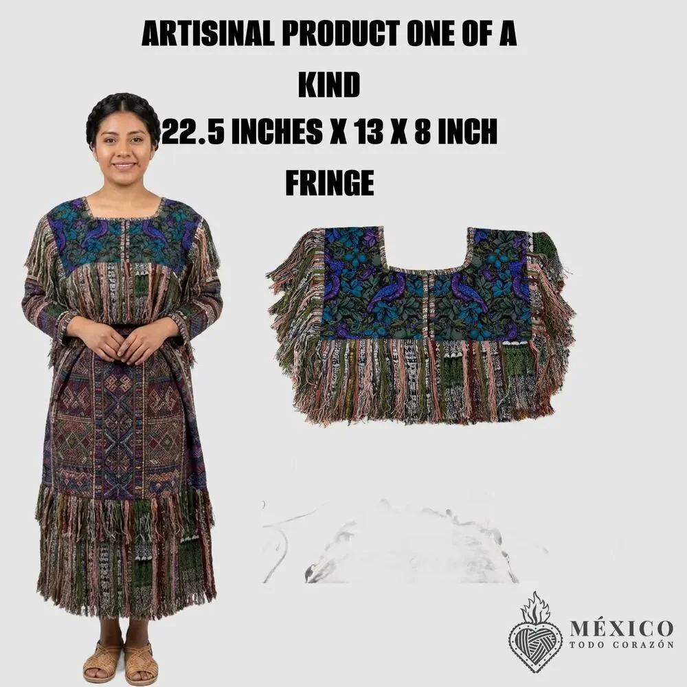Cape huipil  only One of a kind one size SEE measurements one size fits all